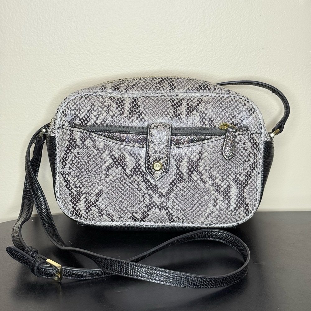 G.I.L.I Snake Print Crossbody Bag with Wallet